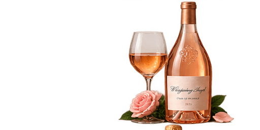 Bardolino Chiaretto bottle and glass