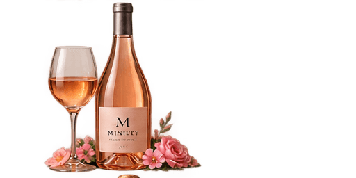 Salento Rosato bottle and glass