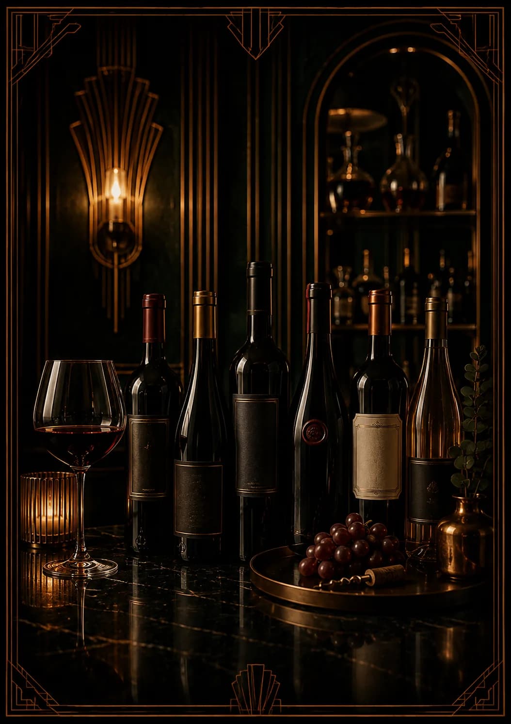 Italian Wine Tasting Evening setup