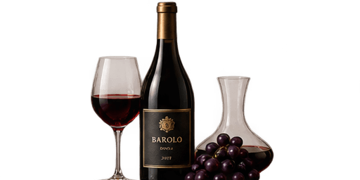 Barolo Riserva bottle and glass